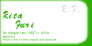 rita furi business card